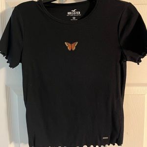 Hollister Butterfly Tee - Black